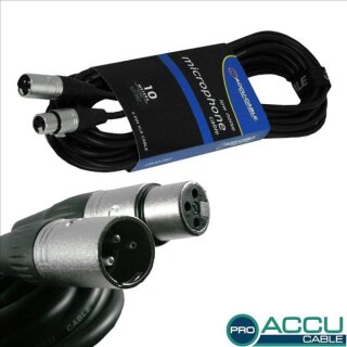 Accu Cable AC-PRO-XMXF/10, Mikrofonkabel, XLR männlich/male, weiblich/female, 10 Meter