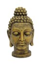 Head of Buddha, antique-gold, 75cm