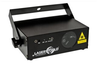 Laserworld EL-60G MKII Laser, 60mW / 532nm grün Laser, Soundsteuerung, 50 Effekte (Ebenen, Gitter, Tunnel, Welleneffekte, etc.)