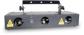 Laserworld EL-200RGB MKII, max. 200mW, 638nm rot, 532nm grün, 450nm blau, Auto-Mode, Music-Mode, DMX