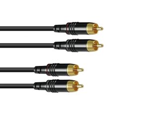 Sommer-Cable RCA cable 2x2 1m bk Hicon