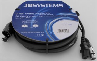 JB Systems Combi Cable IEC/XLR 3m