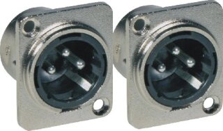 JB Systems 2 Stück XLR Einbaustecker