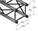 Alutruss Decolock DQ4-750 4-Way Cross Beam