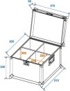 Roadinger Transportcase EP-64 f.4xPAR-64 Spot,kurz