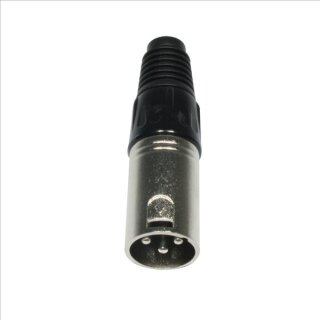 Accu Cable AC-C-X3M, XLR Stecker, 3 pol., männlich, schwarz