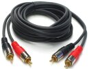 JB Systems Audio Kabel Cinch 1m, Stereo Audio Kabel mit...