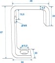 Eurolite TH-25 Clamp for 25mm Tube sil