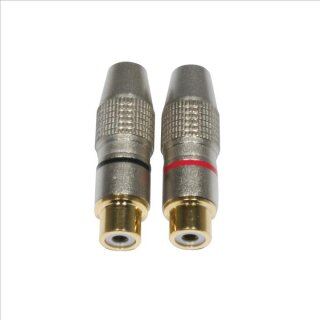 Accu Cable AC-C-RFG/SET RCA Cinch plug female gold