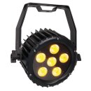 Showtec Power Spot 6 Q5, 6x 10 Watt LED, RGBWA, 25 Grad Abstrahlwinkel, flimmerfrei, lüfterlos, Doppelbügel