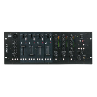 DAP-Audio IMIX-5.3, 5 Kanal, 4HE, Installationsmixer, 3 Zonen