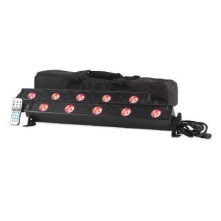 ADJ VBAR PAK, 2 LED-Bars mit je 5x 4 Watt RGBA-LEDs + Tragetasche + IR-Fernbedienung