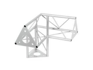 Alutruss Decotruss Ecke 3-Weg li SAL 32 silber, Abgang oben