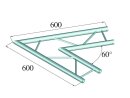 Alutruss Decolock DQ2-PAC20H 2-Weg Ecke 60°