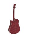 Dimavery JK-510 Western-Gitarre, Cutaway, grained