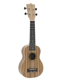 Dimavery UK-400 Ukulele Sopran "Zebrawood"