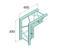 Alutruss Decolock DQ3-PAC25 2-Weg Ecke 90°