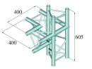 Alutruss Decolock DQ3-PAC45 4-Weg Ecke rechts