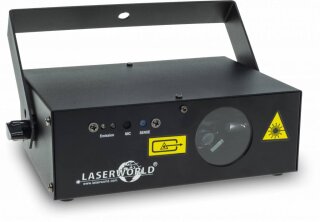 Laserworld EL-230RGB MKII, max. 230mW, 650nm rot, 532nm grün, 445nm blau, Auto-Mode, Music-Mode, DMX