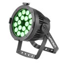 Litecraft OutLED AT10.plus, 18x RGBA LED, 25°, DMX, schwarz, IP65