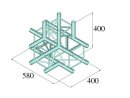 Alutruss Decolock DQ4-PAT42 4-Way T-Piece