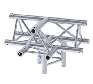 Litecraft Truss LT33 C43, 4-Weg T-Stück, Spitze oben, inkl. Verbindersatz