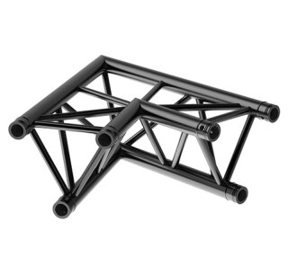 Litecraft Truss LT33B C21, 2-Weg Winkel 90°, in RAL9005 schwarz matt, inkl. Verbindersatz