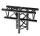 Litecraft Truss LT33B C35, 3-Weg T-Stück vertikal, Spitze unten, in RAL9005 schwarz matt