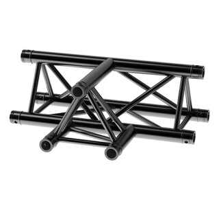 Litecraft Truss LT33B C36K, 3-Weg T-Stück 500mm horizontal, in RAL9005 schwarz matt, inkl. Verbindersatz