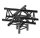 Litecraft Truss LT33B C52, 5-Weg Winkel, Spitze oben, in RAL9005 schwarz matt, inkl. Verbindersatz