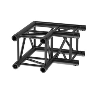 Litecraft Truss LT34B C21, 2-Weg Winkel 90°, in RAL9005 schwarz matt, inkl. Verbindersatz