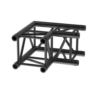 Litecraft Truss LT34B HD3 C21, 2-Weg Winkel 90°, in RAL9005 schwarz matt, inkl. Verbindersatz