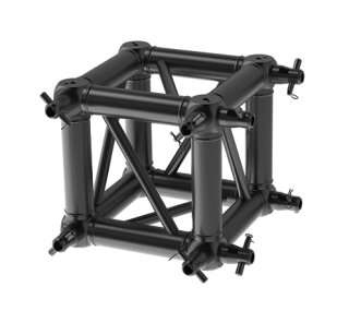 Litecraft Truss LT34B HD3, Boxcorner, in RAL9005 schwarz matt, inkl. 8 Halbkonis, Trusspins