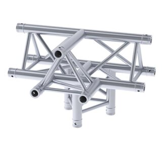 Litecraft Truss LT33P C43, 4-Weg T-Stück, Spitze oben, inkl. Verbindersatz