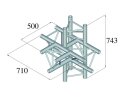 Alutruss Trilock 6082AT-51 5-Weg-Stück Abgang unten