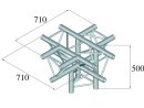 Alutruss Trilock 6082AC-53 5-Weg-Stück Abgang unten