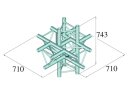 Alutruss Trilock 6082AC-61 6-Weg-Stück