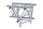 Litecraft Truss LT43 C42, 4-Weg T-Stück, Spitze oben, inkl. Verbindersatz