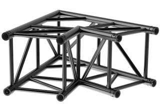 Litecraft Truss LT44B HD3 C20, 2-Weg Winkel 60°, in RAL9005 schwarz matt, inkl. Verbindersatz