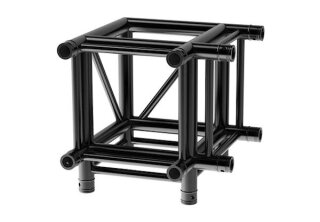 Litecraft Truss LT44B HD3 C30, 3-Weg Winkel, in RAL9005 schwarz matt, inkl. Verbindersatz