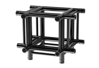 Litecraft Truss LT44B HD3 C40, 4-Weg T-Stück, in RAL9005 schwarz matt, inkl. Verbindersatz