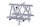 Litecraft Truss LT43P C52, 5-Weg Winkel, Spitze oben, inkl. Verbindersatz