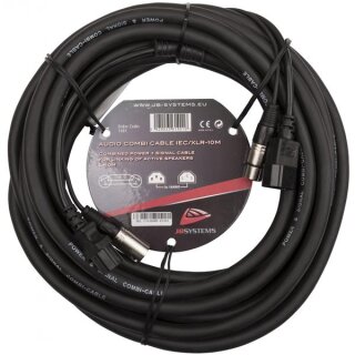 JB Systems Audio Combi Cable IEC/XLR-10M