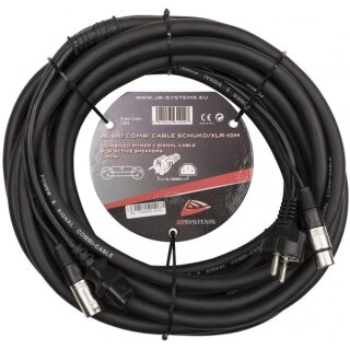 JB Systems Audio Combi Cable SCHUKO/XLR-10M