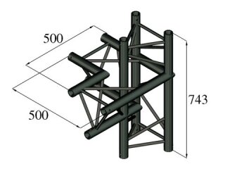 Alutruss Trilock S-PAC-44 4-Way Piece \/ left