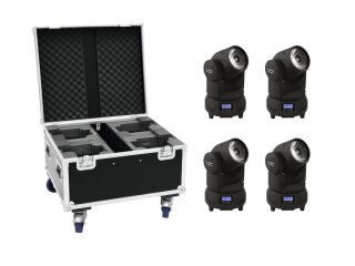 Eurolite Set 4x LED TMH-X1 Moving-Head Beam + Case