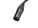 PSSO DMX cable XLR 3pin 1,5m bk Neutrik black connectors