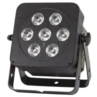 JB Systems LED Plano 6in1, LED PAR-Scheinwerfer, 7x 12 Watt RGBWA+UV