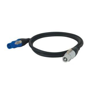 DAP-Audio Powercon Stromkabel, 3x 1,5mm², blau/weiss, 6m