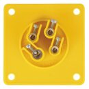 CEE-form 16A 110V 4pol Anbaustecker gelb, IP44